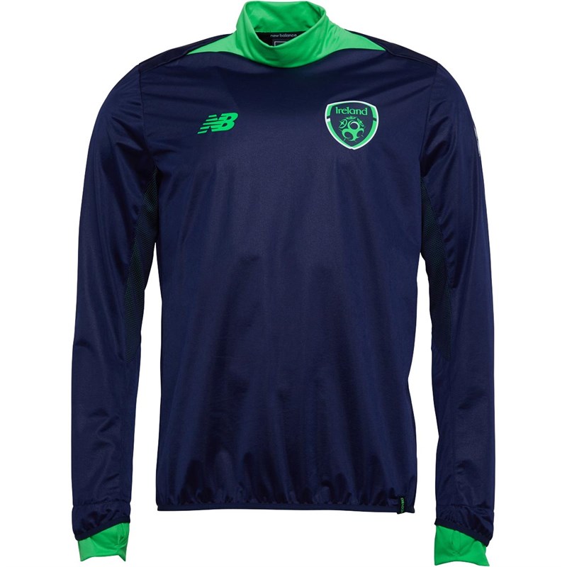 New Balance Herren FAI Ireland Elite Drill Training Top mit langem Arm Navy