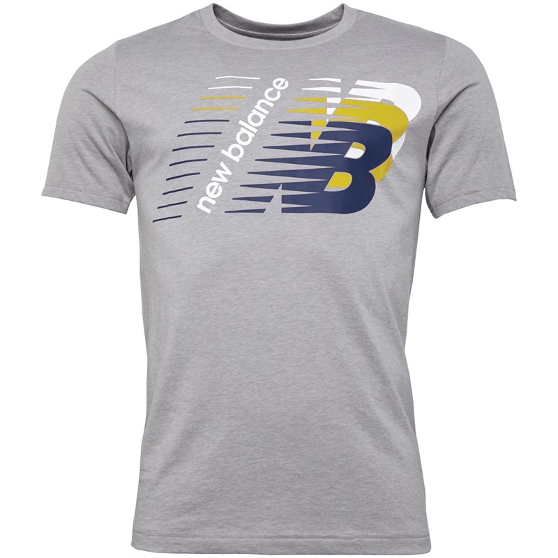 Buy New Balance Mens Heritage Logo T-Shirt Athletic Grey