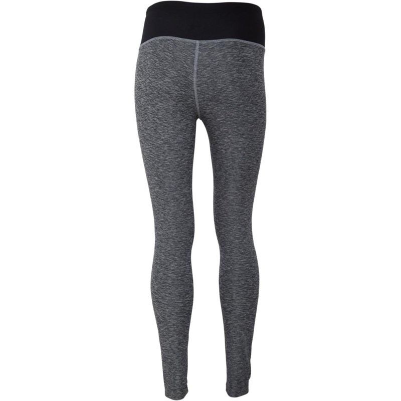 New Balance Womens Space Dye Deep Waisted Running Tight Leggings Athletic Charcoal