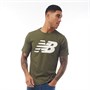 New Balance Tee-Shirt Homme Kaki