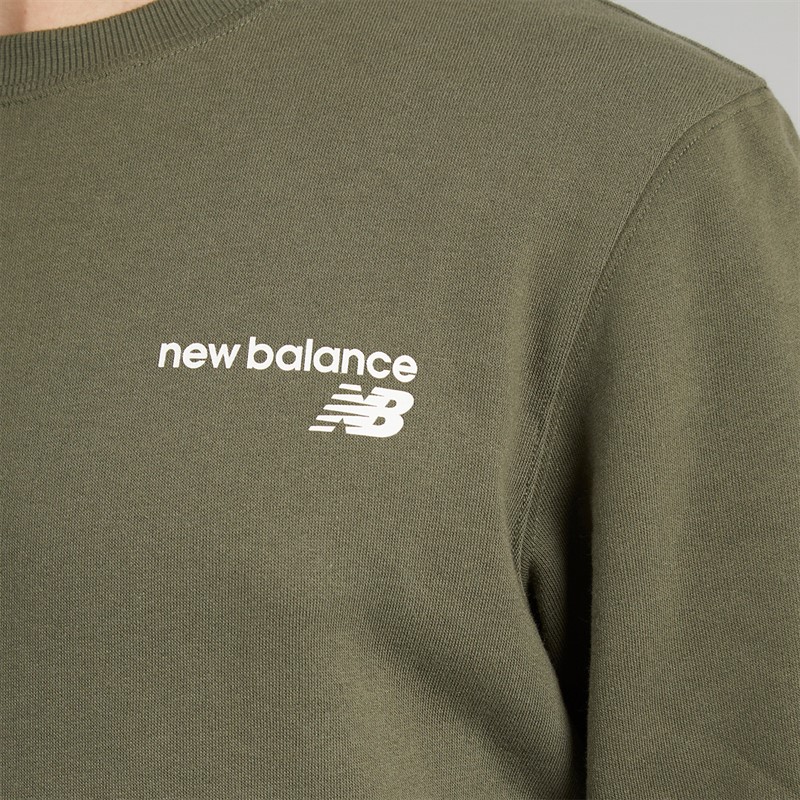 New Balance Mens Classic Core Sweatshirt Army Green