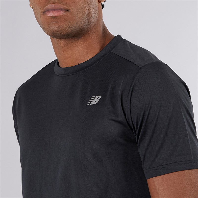 New Balance Mens Running Top Black