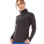 New Balance Haut de Running à Manches Longues Heathered Space Dye Femme Noir