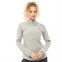 New Balance Haut de Running à Manches Longues Heathered Space Dye Femme Gris