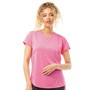 New Balance Tee-Shirt Heathered Femme Rose