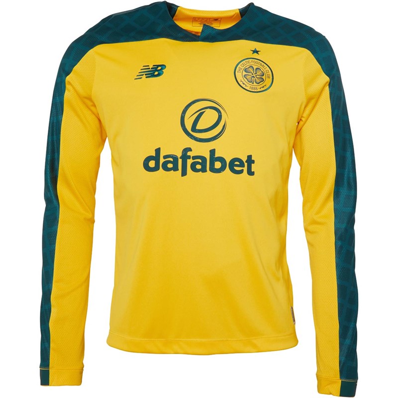 Buy CFC Celtic Away Long Sleeve Jersey Yellow/Green