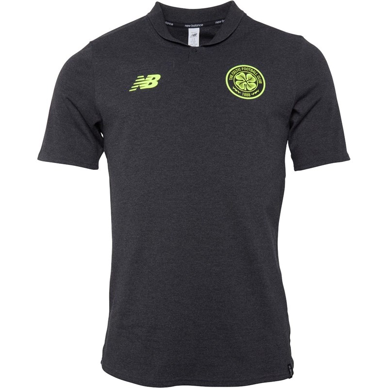 New Balance Polo CFC Celtic Leisure No Sponsor Homme Gris