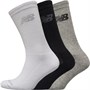 New Balance Tre par pudeforstærkede strømper Sort/Grå/Hvid