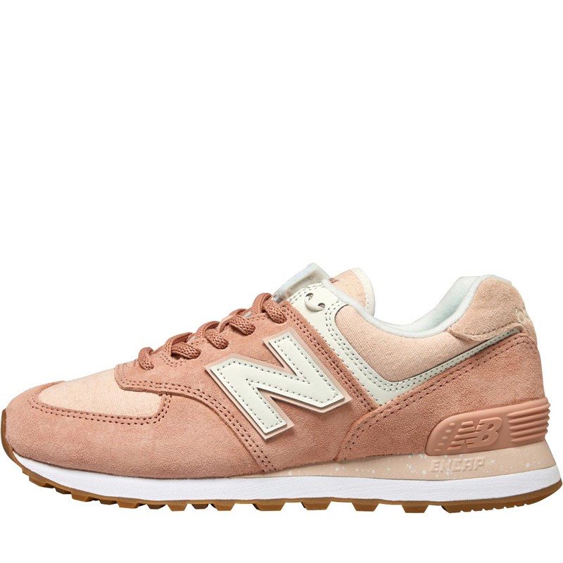 New Balance Womens 574 Trainers Light Pink