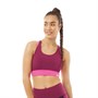 New Balance Dames Block Sports Sportbeha Donkerbordeauxrood