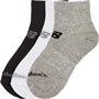 New Balance Junior Three Pack Quarter Socks Multi