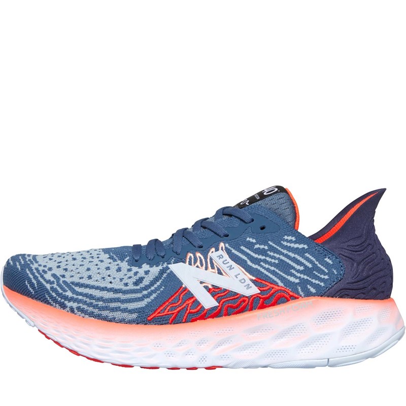 Buy New Balance Mens 1080 V10 Fresh Foam London Edition Neutral Running Shoes Blue/Red