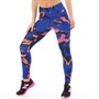 New Balance Womens Printed 7/8 Running Tight Leggings Blue Camo