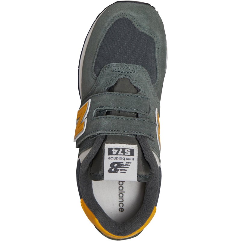 New Balance Junior 574 Trainers Black Spruce