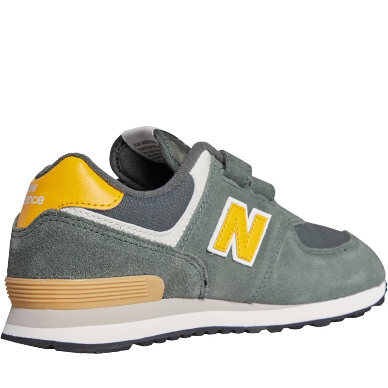 New Balance Junior 574 Trainers Black Spruce