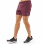 New Balance Mens 5 Inch Running Shorts Burgundy