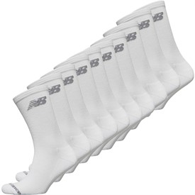 Buy New Balance Mens Ten Pack Cushioned Crew Socks White