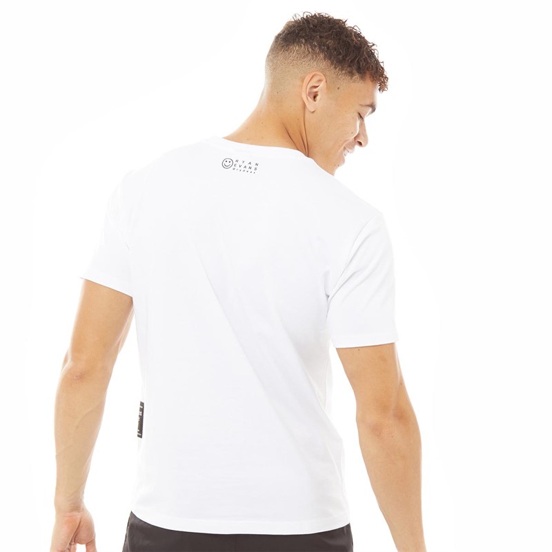 New Balance T-Shirts Athletics Evans Board Homme Blanc