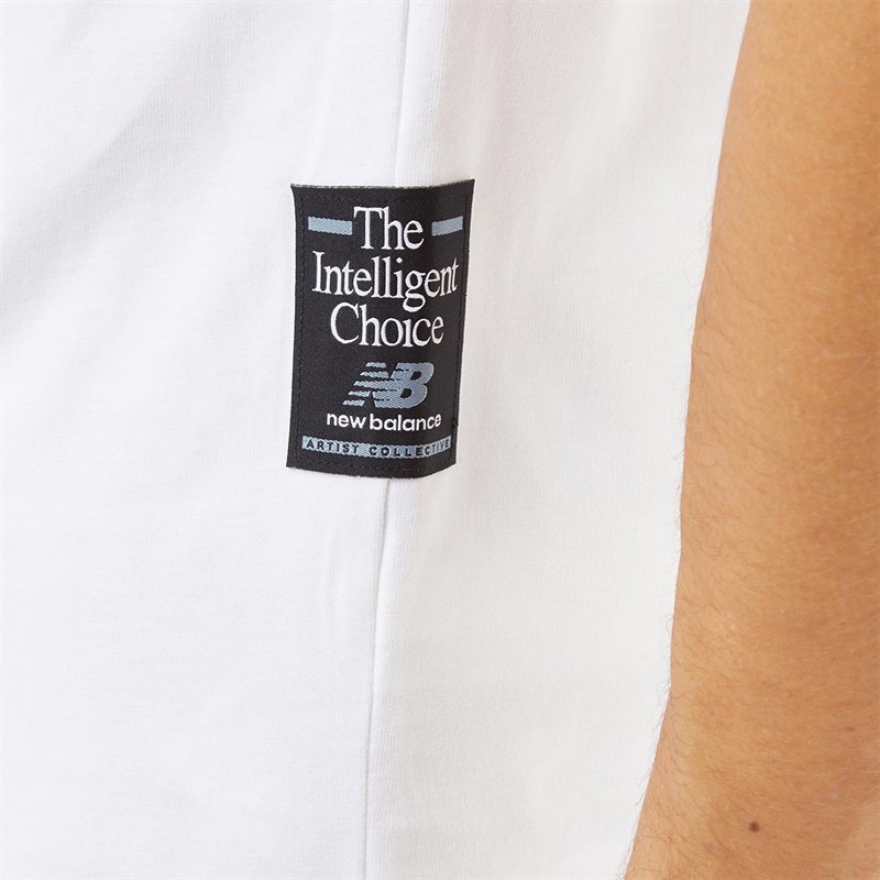 New Balance T-Shirts Athletics Evans Board Homme Blanc
