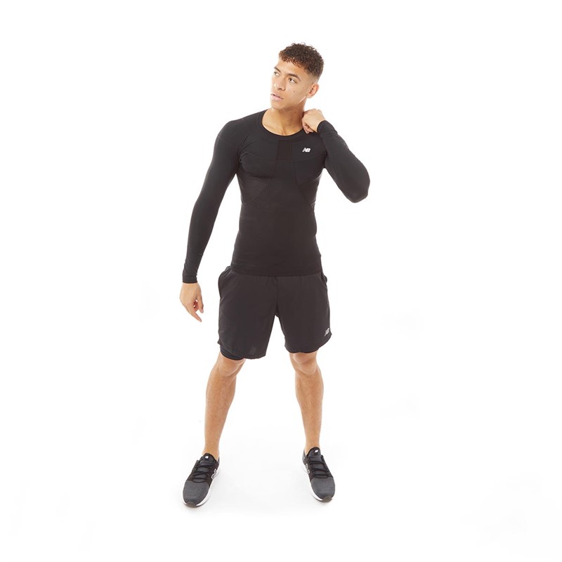 New Balance Herre Compression Sport træningstrøjer Sort