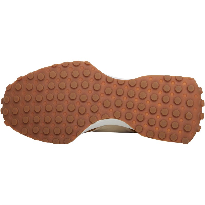 new balance 327 trainers in tan and pink