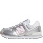 New Balance Baskets Wide Fit 574 Fille Métallique