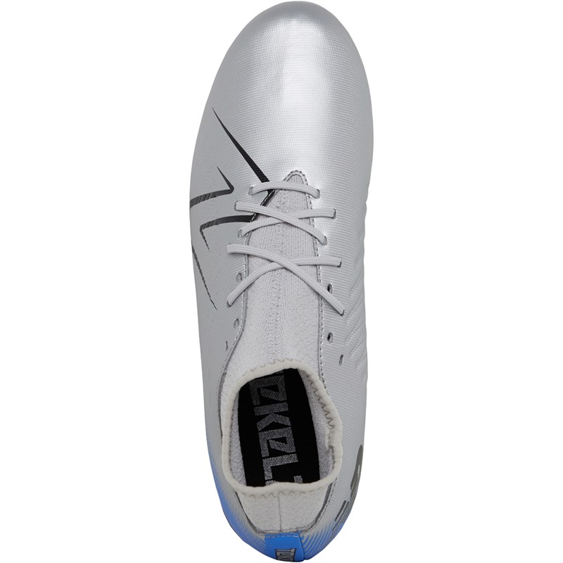 New Balance Mens Tekela V4 FG Firm Ground Football Boots Silver