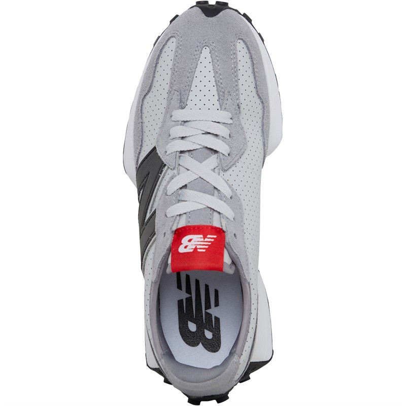 New Balance Mens 327 Trainers Steel