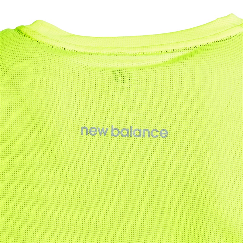 New Balance Mens Accelerate Long Sleeve Running Top Hi-Lite