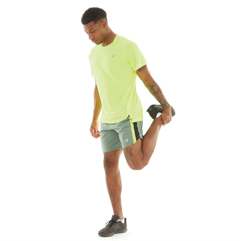 New Balance Mens Accelerate Running Top Hi-Lite