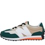 New Balance Kids 327 Bungee Lace Trainers Green/Beige