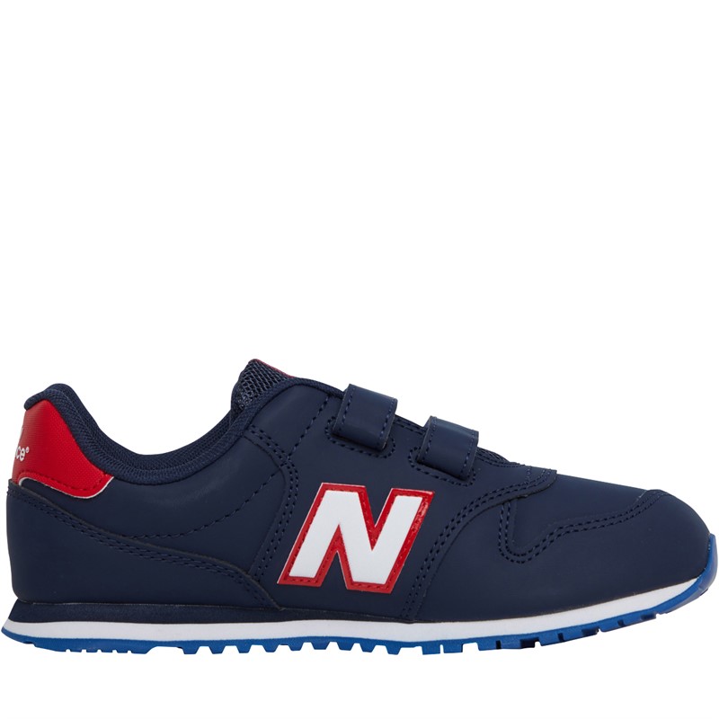 New Balance Boys 500 Hook And Loop Trainers Navy/Red