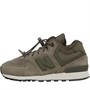 New Balance Boys 574H Bungee Lace Trainers Green/Beige