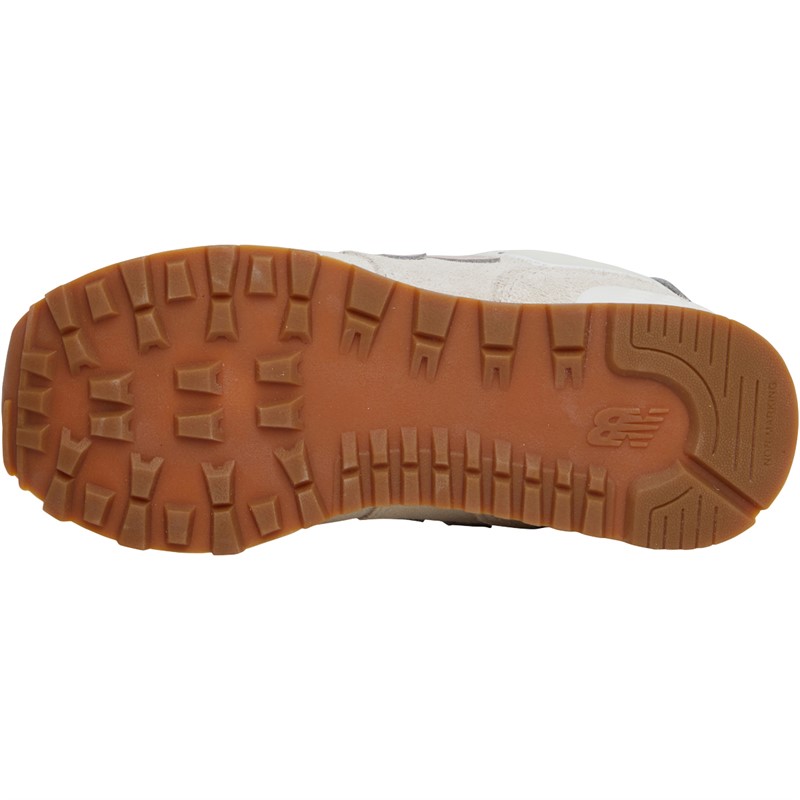 New Balance Girls 574 Trainers Moonbeam/Pink/Sand