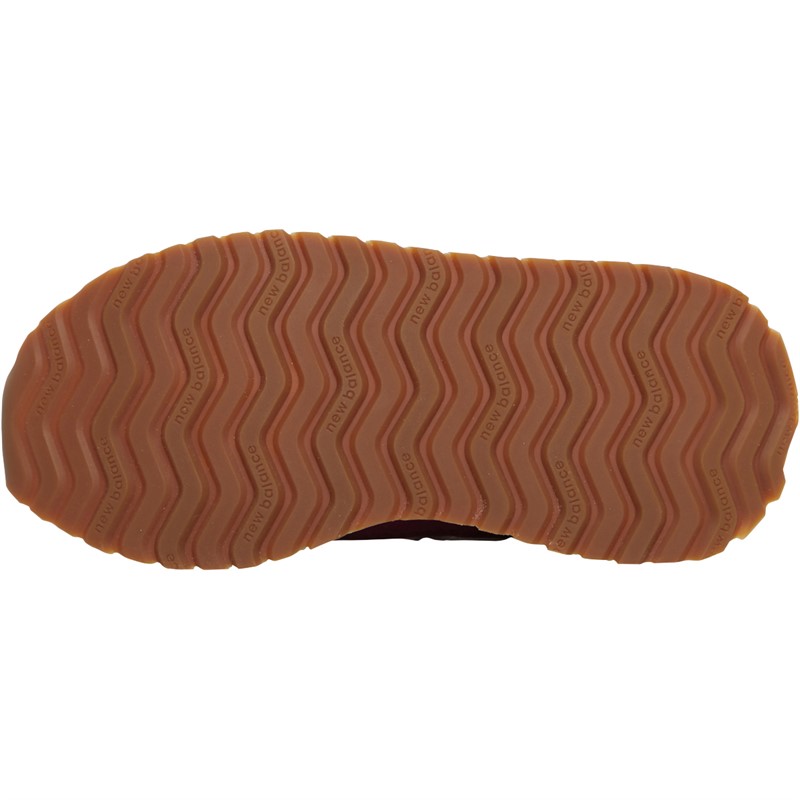 New Balance Girls Wide Fit 237 Bungee Lace Trainers Dark Ember/Gum