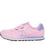 New Balance Junior Girls 500 Hook And Loop Trainers Pink/Violet