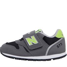 Buy New Balance Infant 373 Hook And Loop Trainers Grey Black Green