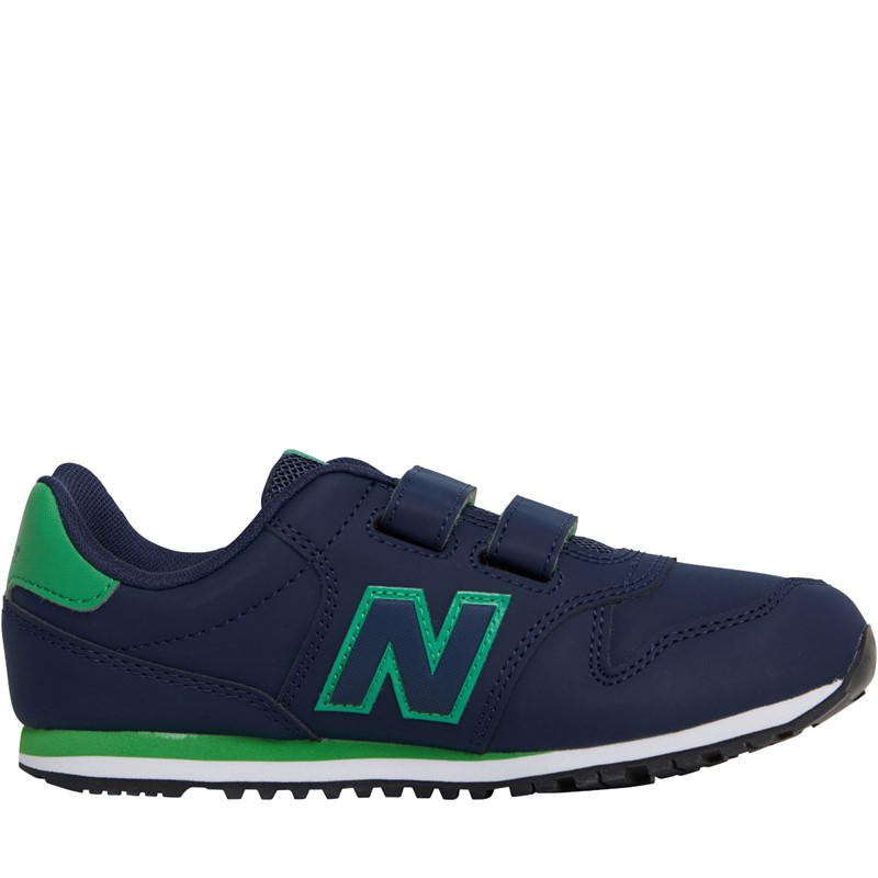 Buy New Balance Boys 500 Hook And Loop Trainers Navy Green