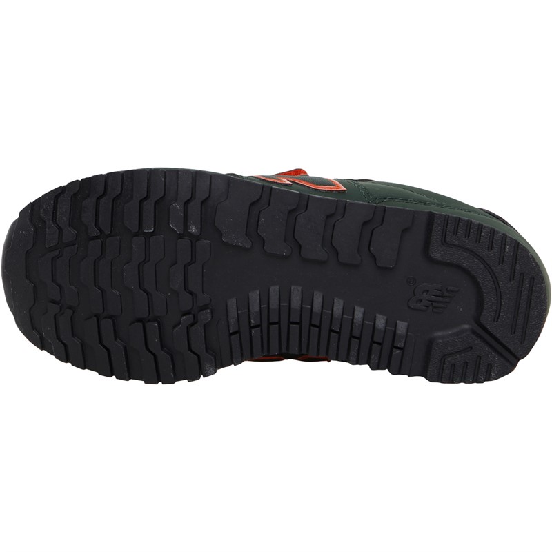 New Balance Junior Boys 500 Hook And Loop Trainers Green/Yellow