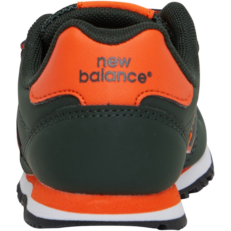 New Balance Junior Boys 500 Hook And Loop Trainers Green/Yellow