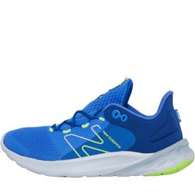 Buy New Balance Junior Fresh Foam Roav V2 Neutral Running Shoes Blue Lime Green