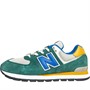 New Balance Junior 574 Trainers Green/Blue/Yellow