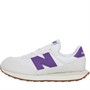 New Balance Junior 237 Trainers White/Purple
