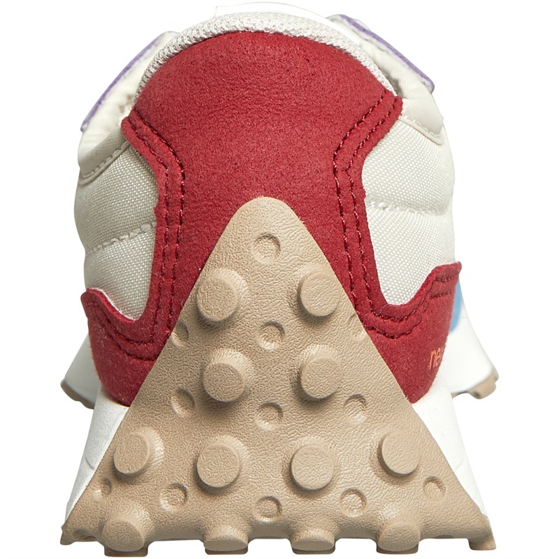 New Balance Kids 327 Bungee Lace Trainers White/Blue/Black