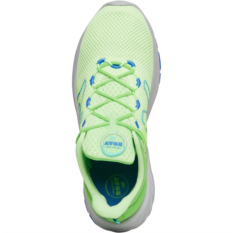 New Balance Junior Fresh Foam Roav V2 Neutral Running Shoes Green/Blue