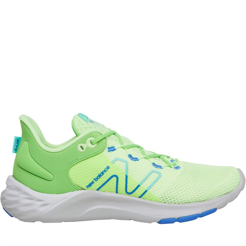 New Balance Junior Fresh Foam Roav V2 Neutral Running Shoes Green/Blue