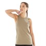 New Balance Womens Relentless Heathertech Tank Top Mushroom
