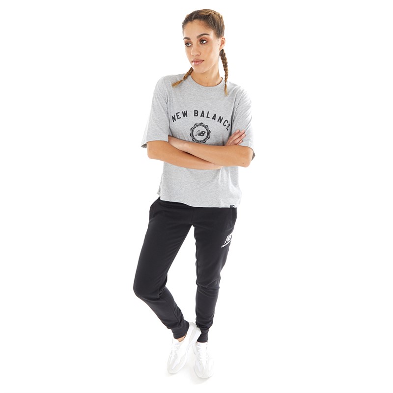 New Balance Womens Sport Core Graphic T-Shirt Athletic Grey