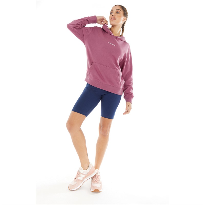 New Balance Womens Essentials Hoodie Raisin