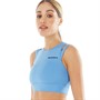 New Balance Womens Shape Shield Crop Bra Top Heritage Blue